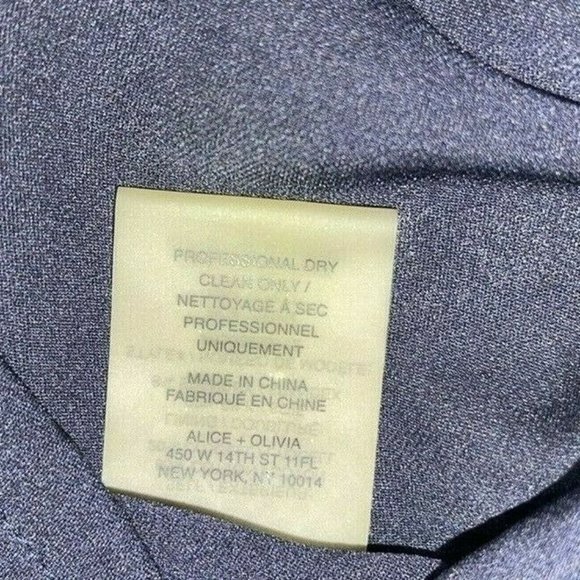 Alice + Olivia Ingrid A-Line Dress in Navy Blue Size 2 - Picture 12 of 12